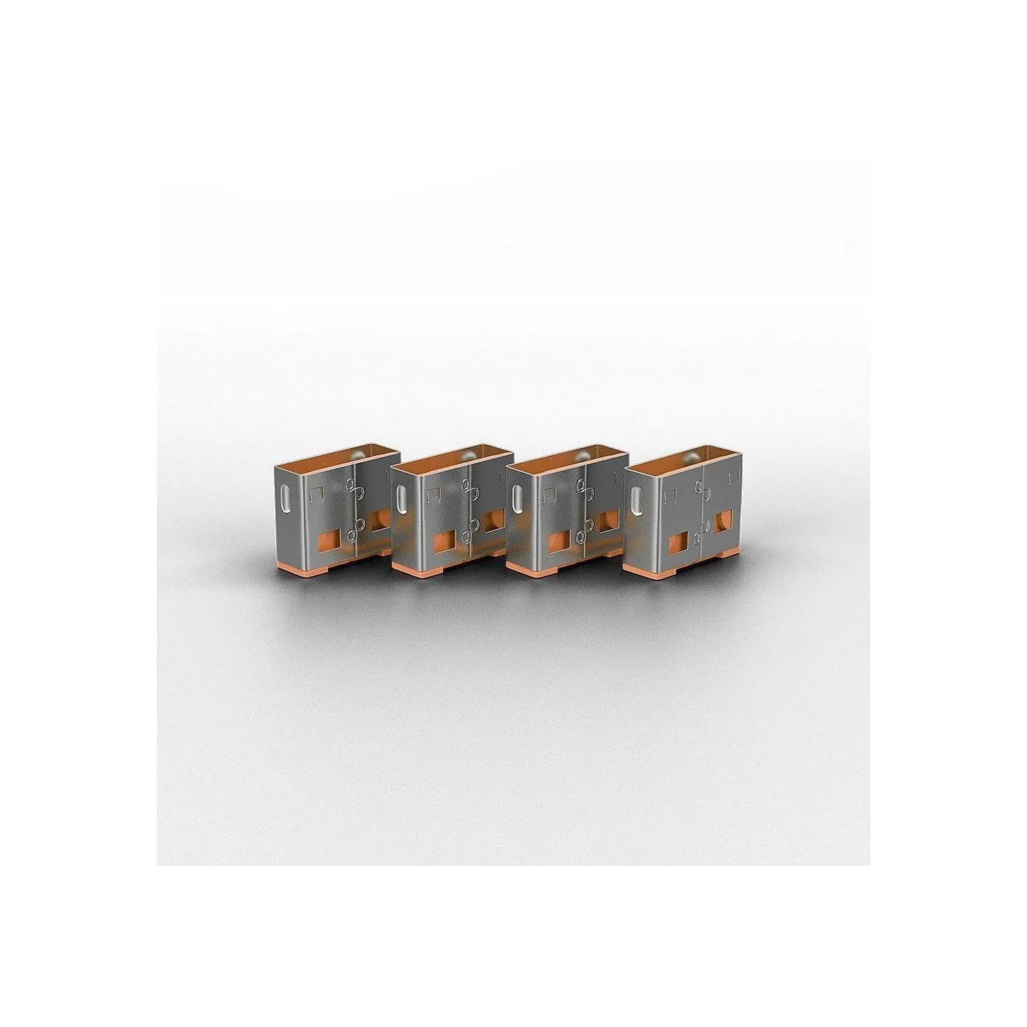 Lindy USB PORT BLOCKER 4PACK/ORANGE 40453 LINDY