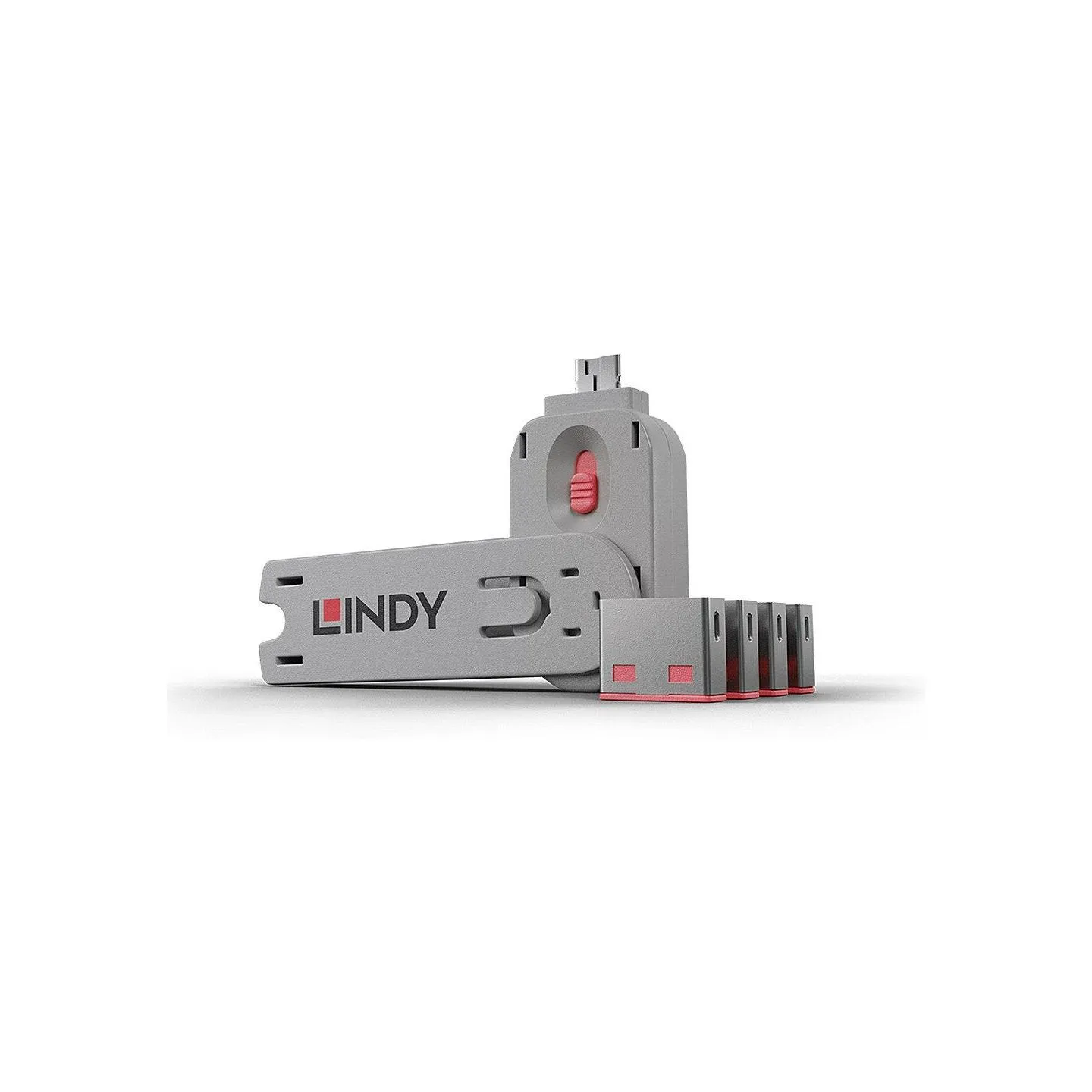 Lindy USB PORT BLOCKER 4PACK/PINK 40450 LINDY