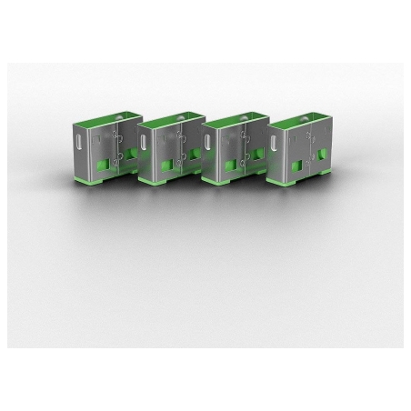 Lindy USB PORT BLOCKER 4PACK/GREEN 40451 LINDY