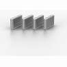 Lindy USB PORT TYPE-C BLOCKER 4PACK/WHITE 40427 LINDY