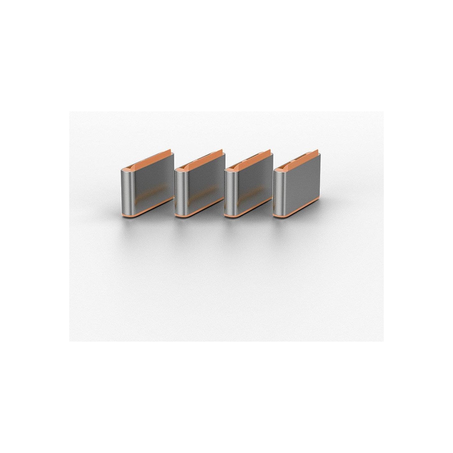 Lindy USB PORT TYPE-C BLOCKER 4PACK/ORANGE 40428 LINDY