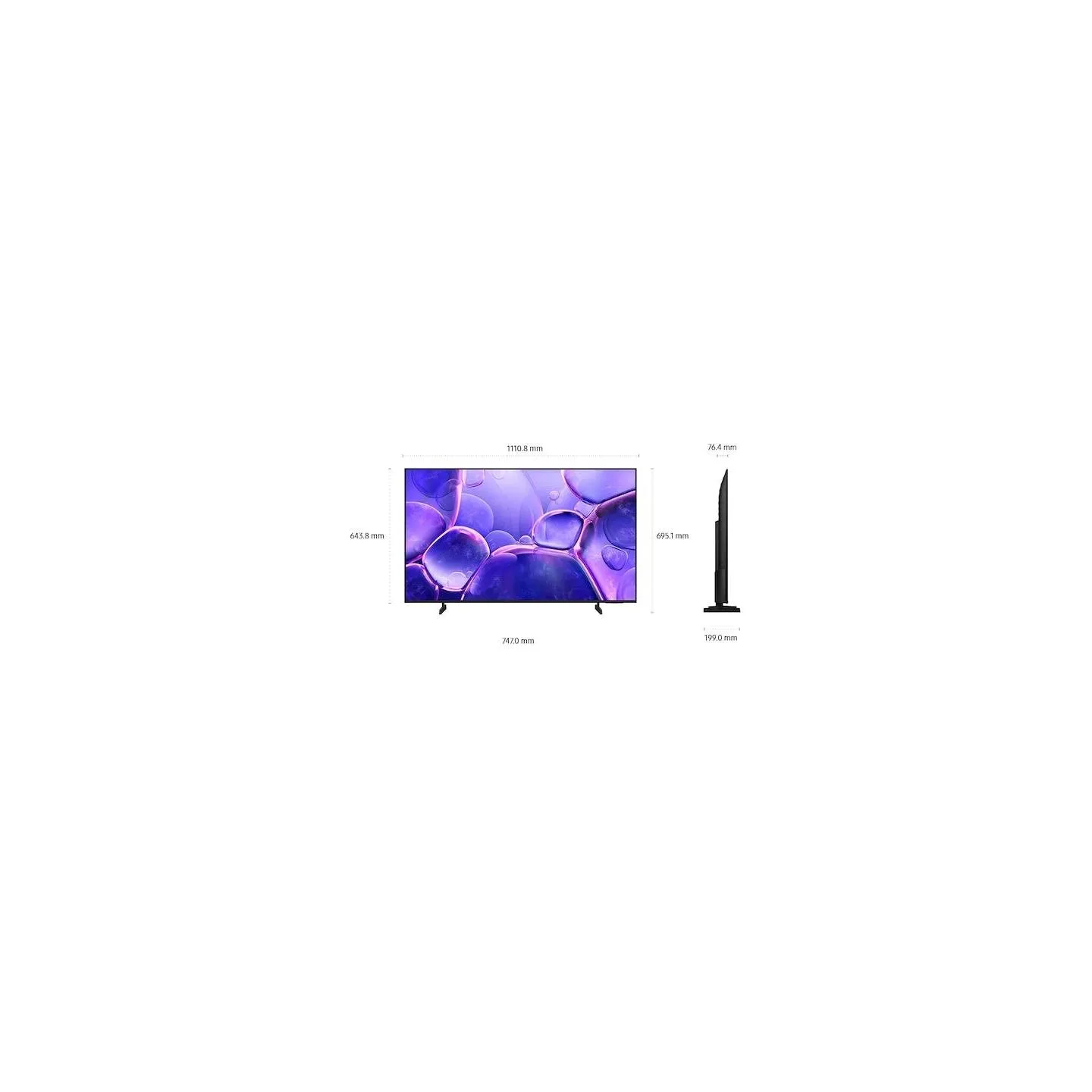 Samsung TV Set|SAMSUNG|50 "|4K Ultra HD|3840 x 2160 pixels|Flat|16:9|LED|UE50U8072FUXXH