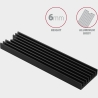 Axagon CLR-M2L6 passive - M.2 SSD, 80mm SSD, ALU body, silicone thermal pads, height 6mm