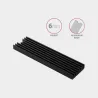 Axagon CLR-M2L6 passive - M.2 SSD, 80mm SSD, ALU body, silicone thermal pads, height 6mm