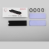 Axagon CLR-M2L6 passive - M.2 SSD, 80mm SSD, ALU body, silicone thermal pads, height 6mm