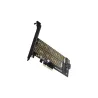 Axagon PCEM2-D PCI-E 3.0 4x - DUAL M.2 SSD (NVMe + SATA), dual voltage, up to 110mm SSD