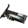 Axagon PCEM2-D PCI-E 3.0 4x - DUAL M.2 SSD (NVMe + SATA), dual voltage, up to 110mm SSD