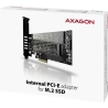 Axagon PCEM2-D PCI-E 3.0 4x - DUAL M.2 SSD (NVMe + SATA), dual voltage, up to 110mm SSD
