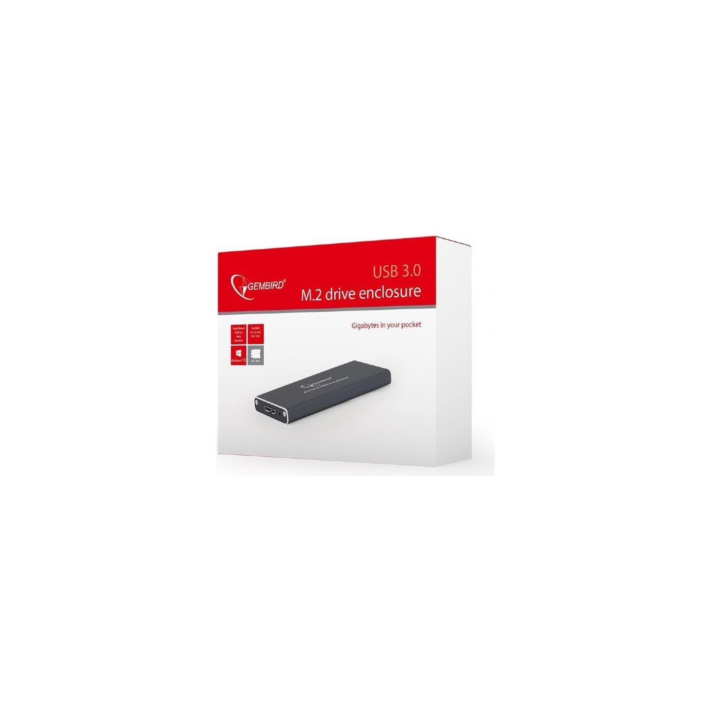 Gembird HDD CASE EXT. USB3 M.2/BLACK EE2280-U3C-01 GEMBIRD