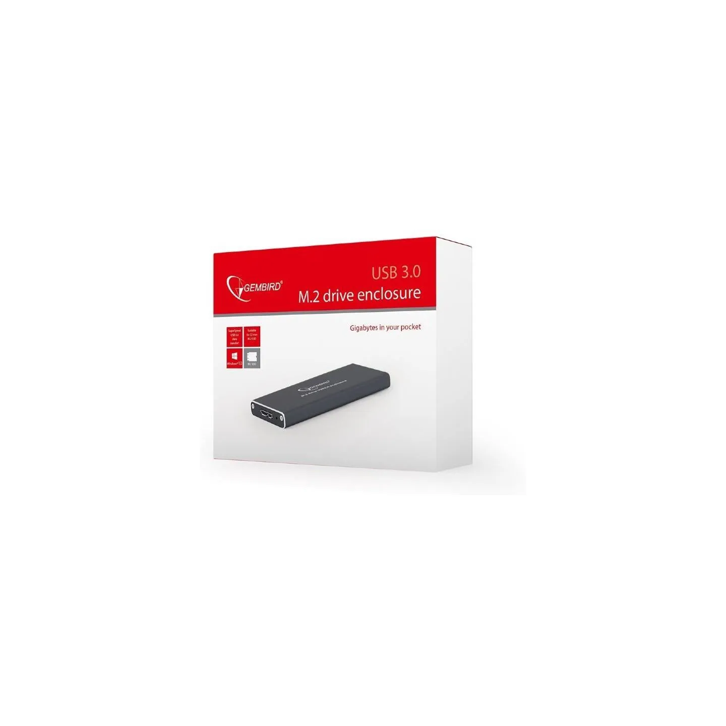 Gembird HDD CASE EXT. USB3 M.2/BLACK EE2280-U3C-01 GEMBIRD
