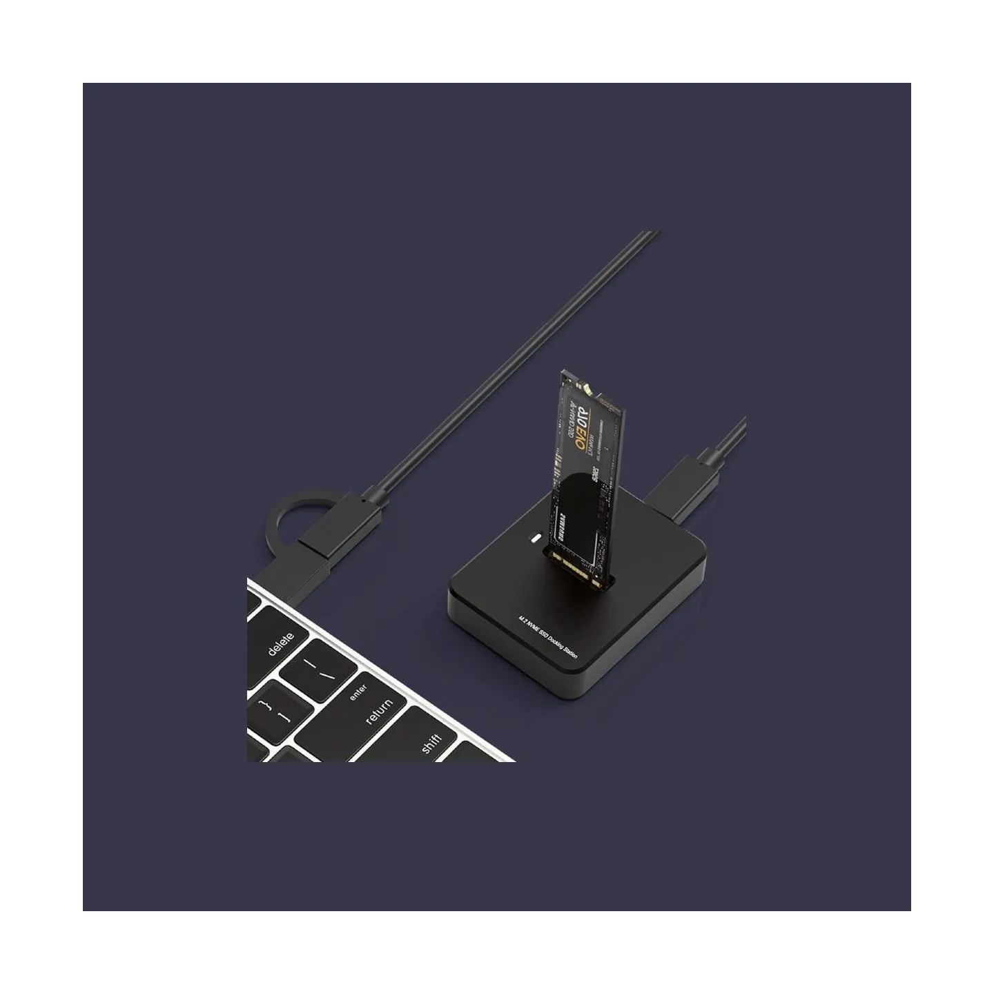 Gembird Docking station cesktop USB-C M.2 SATA NVME