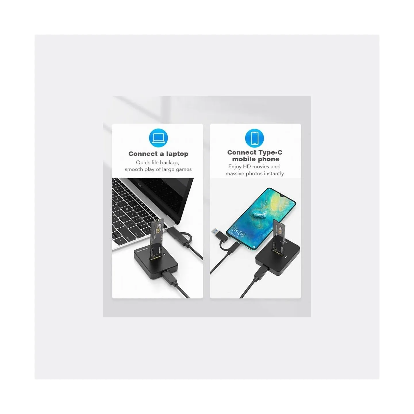 Gembird SSD ACC DOCK STATION USB-C M.2/DD-U3M2 GEMBIRD