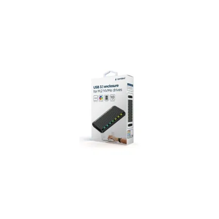 Gembird Drive case USB 3.1 enclosure for M .2 NVME aluminum LED USB 3.1