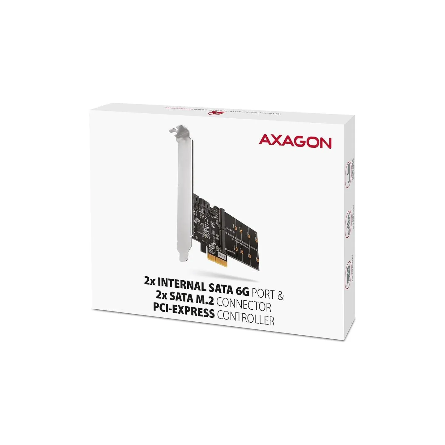 Axagon SSD ACC I/O CONTROLLER PCIE/SATA M.2 PCES-SA4M2 AXAGON