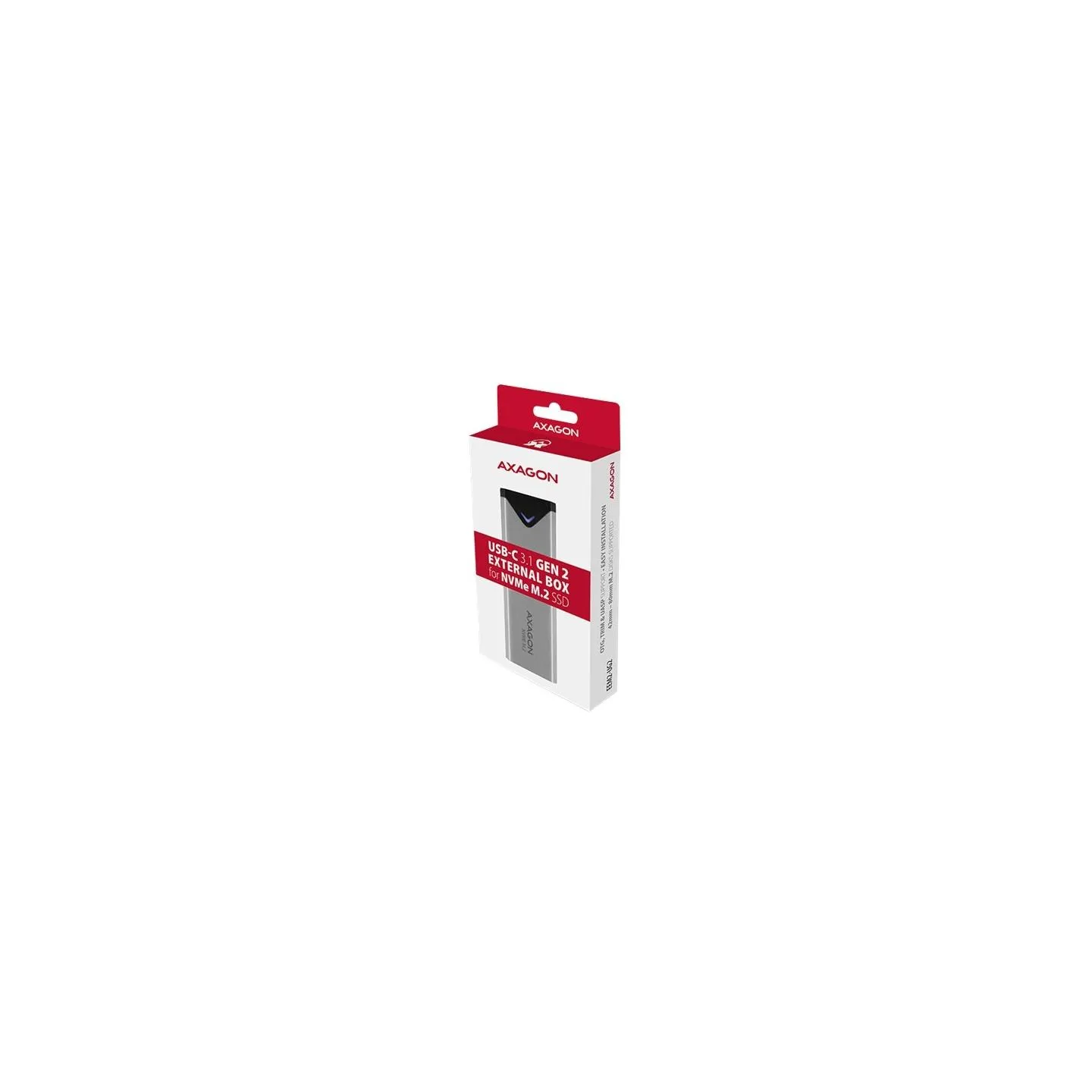Axagon Box EEM2-UG2 USB-C 3.2 Gen 2 - M.2 NVMe SSD 42-80mm