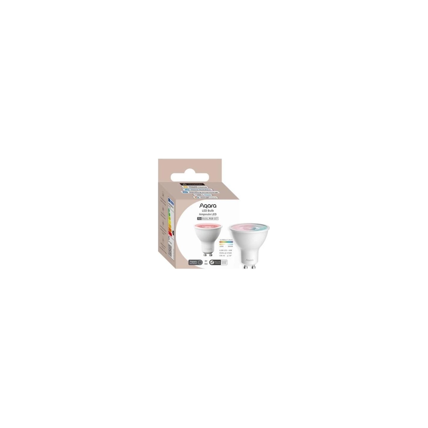 Aqara Smart Light Bulb|AQARA|Power consumption 4.9 Watts|Luminous flux 450 Lumen|6500 K|Bluetooth/ZigBee|LB-L03D