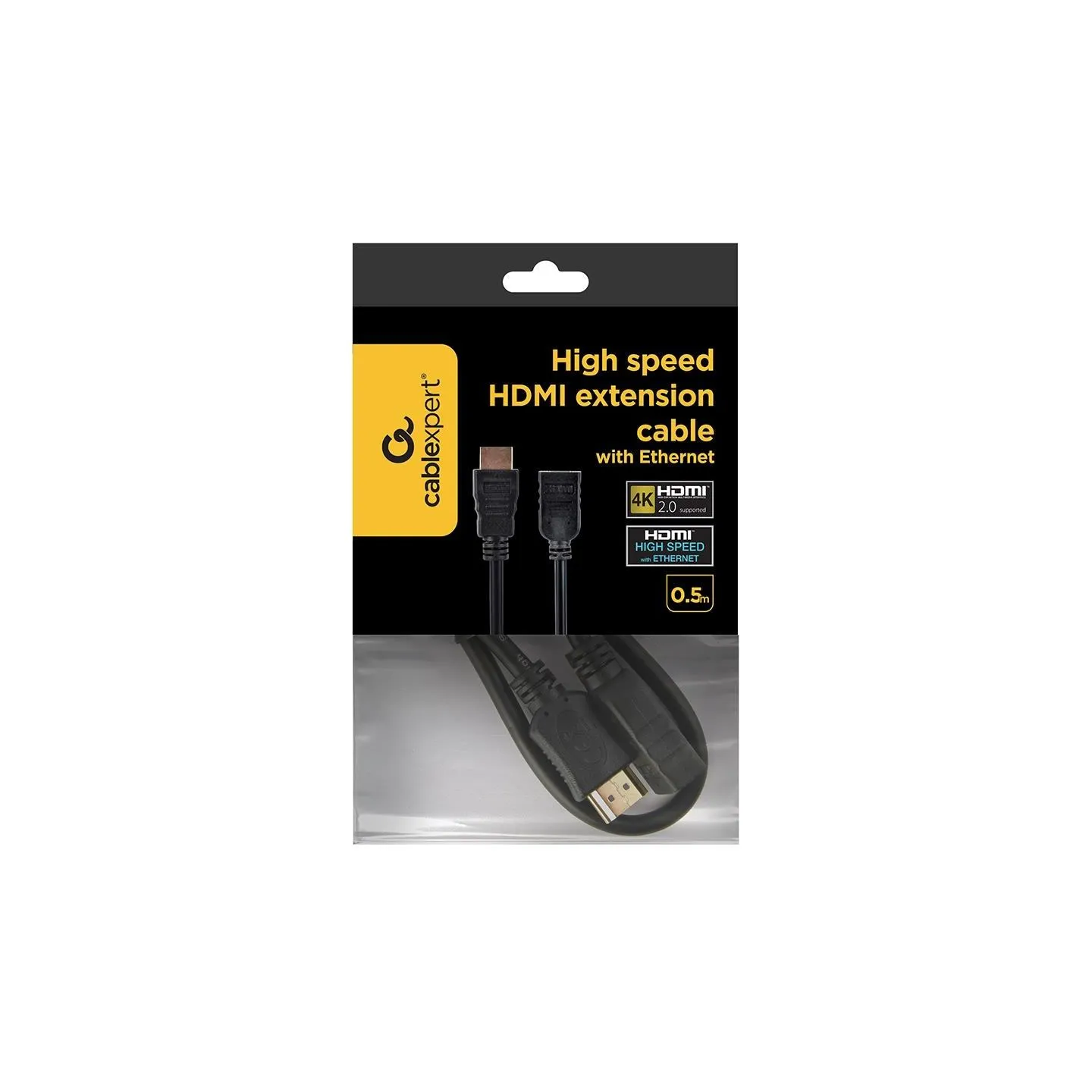 Gembird CABLE HDMI EXTENSION 0.5M/CC-HDMI4X-0.5M GEMBIRD
