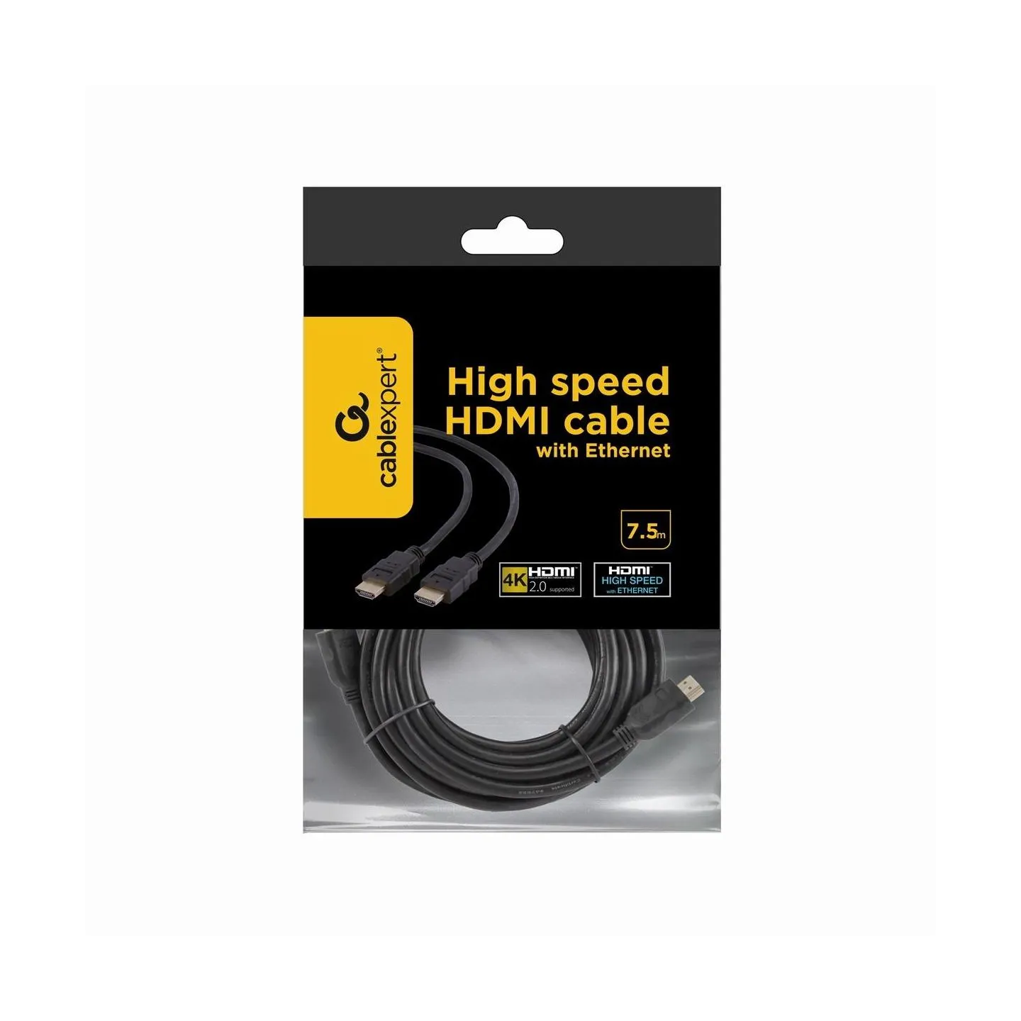 Gembird CABLE HDMI-HDMI 7.5M V2.0 BLK/CC-HDMI4-7.5M GEMBIRD
