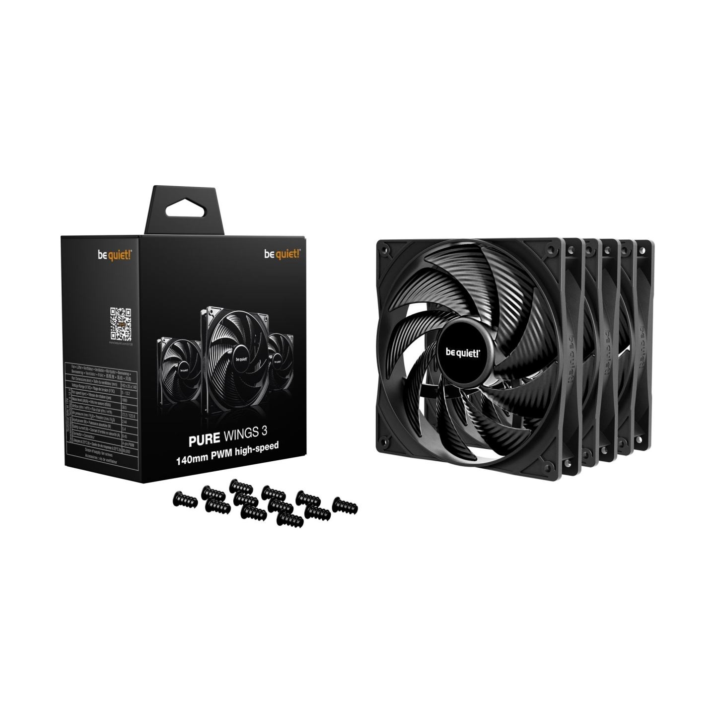 Be Quiet CASE FAN 140MM PURE WINGS 3/PWM HS 3PACK BL138 BE QUIET