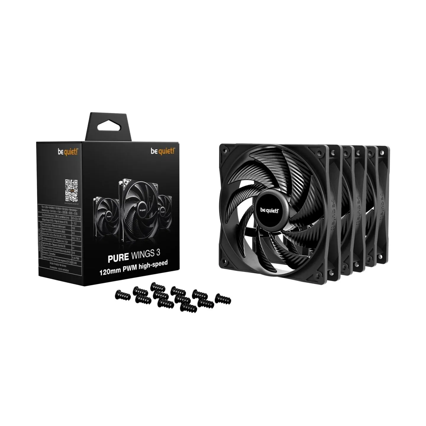 Be Quiet CASE FAN 120MM PURE WINGS 3/PWM HS 3-PACK BL140 BE QUIET