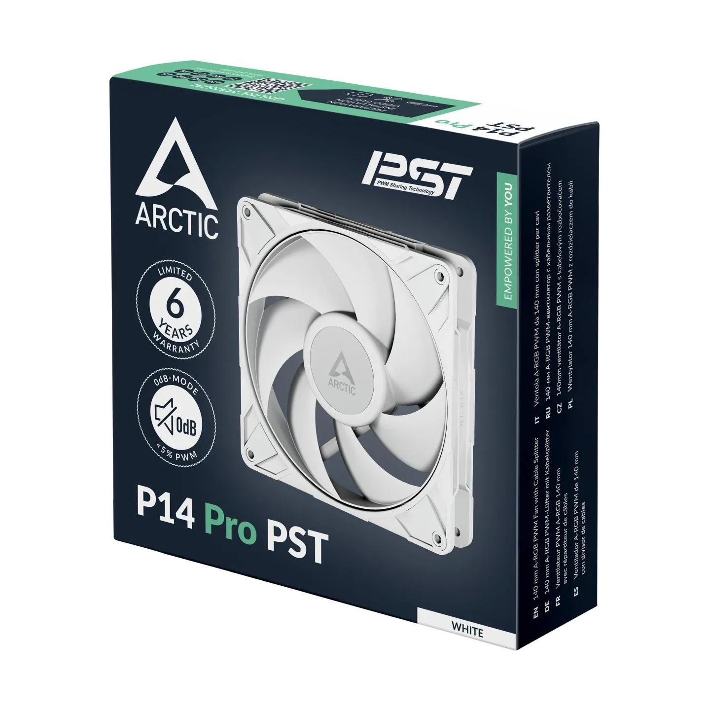 Arctic CASE FAN 140MM P14 PRO PST/WHT ACFAN00317A ARCTIC