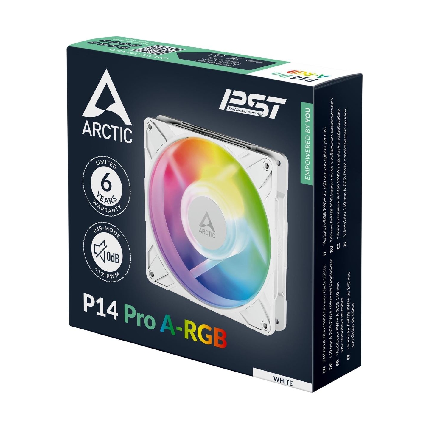 Arctic CASE FAN 140MM P14 PRO A-RGB/WHT ACFAN00318A ARCTIC