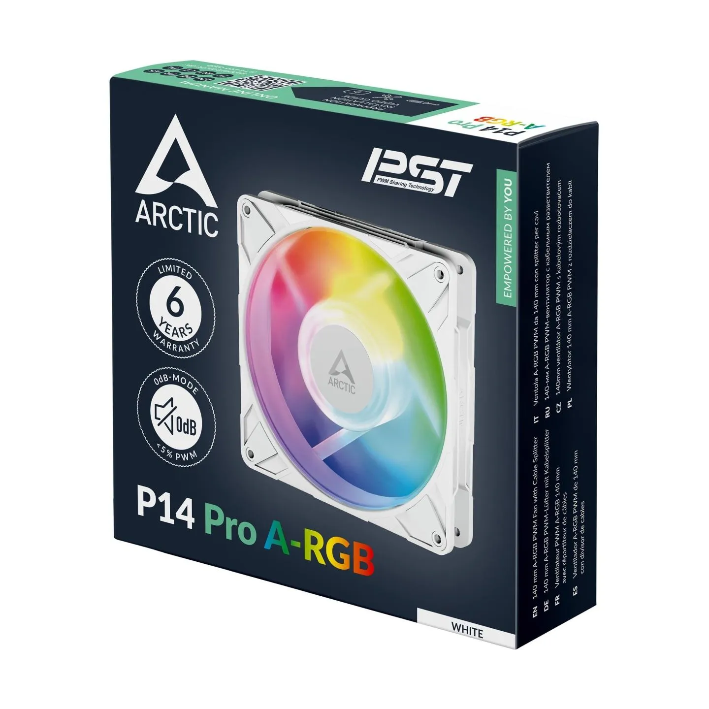 Arctic CASE FAN 140MM P14 PRO A-RGB/WHT ACFAN00318A ARCTIC