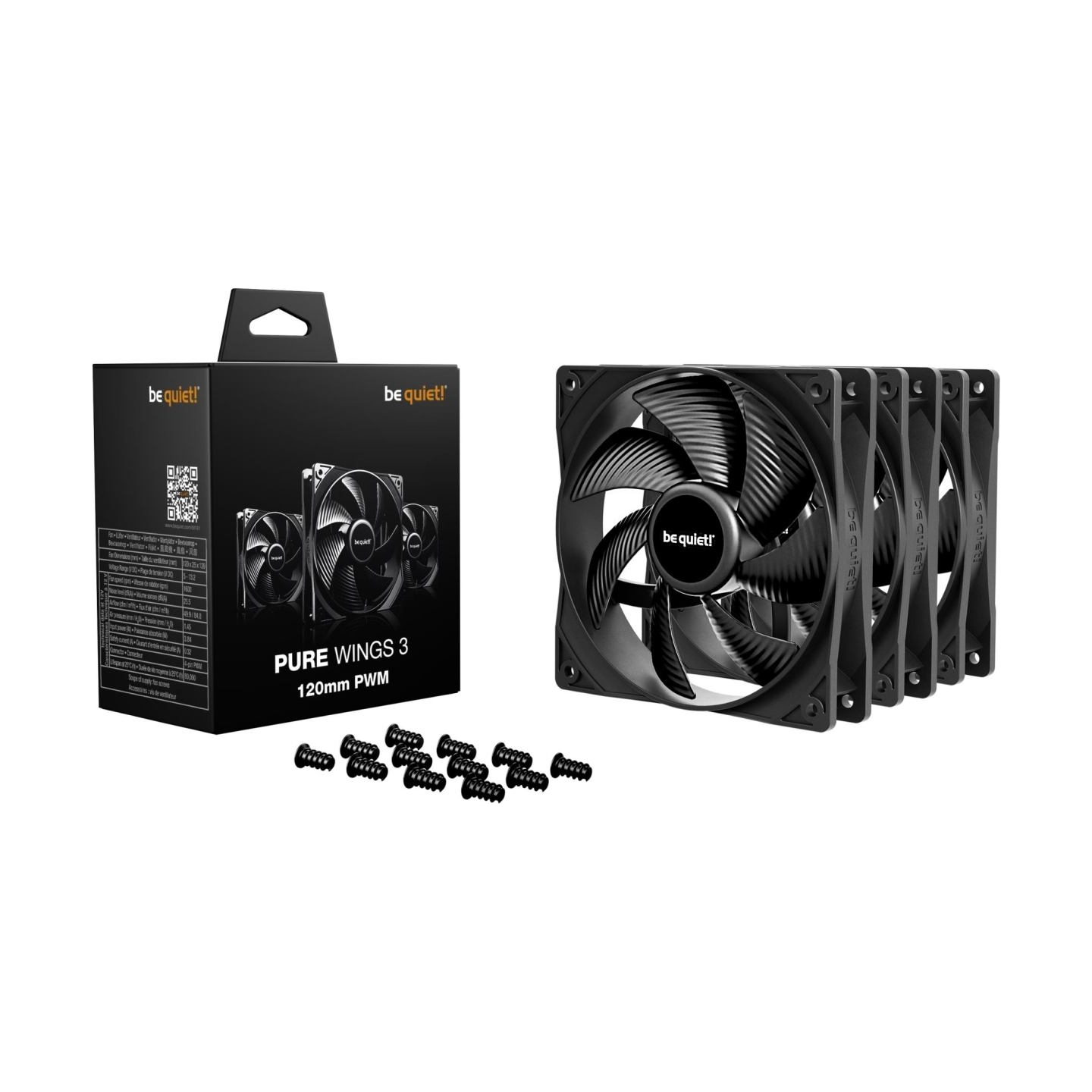 Be Quiet CASE FAN 120MM PURE WINGS 3/PWM 3-PACK BL141 BE QUIET