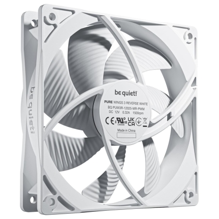 Be Quiet CASE FAN 120MM PURE WINGS 3/PWM WHT 3-PACK BL136 BE QUIET