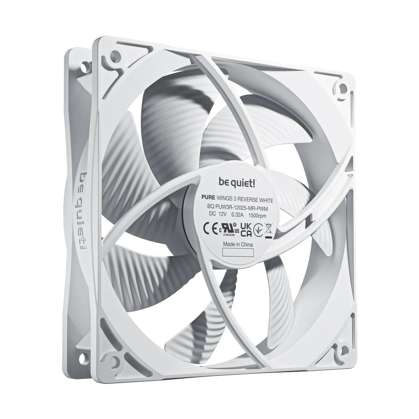 Be Quiet CASE FAN 120MM PURE WINGS 3/PWM WHT 3-PACK BL136 BE QUIET