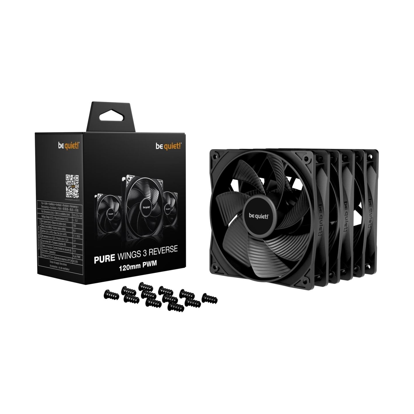 Be Quiet CASE FAN 120MM PURE WINGS 3/PWM 3-PACK BL137 BE QUIET