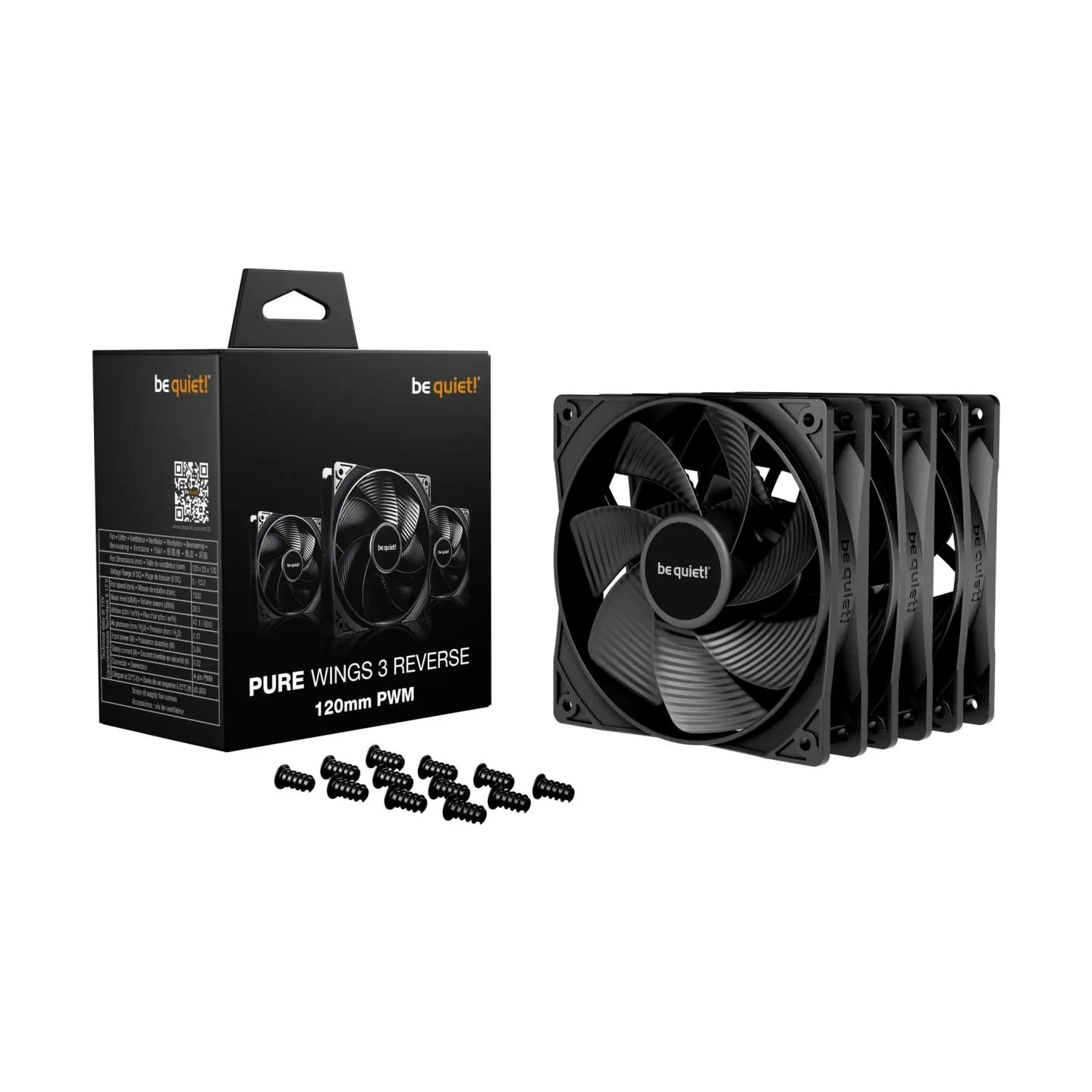 Be Quiet CASE FAN 120MM PURE WINGS 3/PWM 3-PACK BL137 BE QUIET