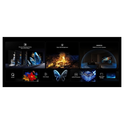 TCL TV Set|TCL|55 "|4K Ultra HD|3840 x 2160 pixels|Flat|16:9|QD-Mini LED|55Q6C