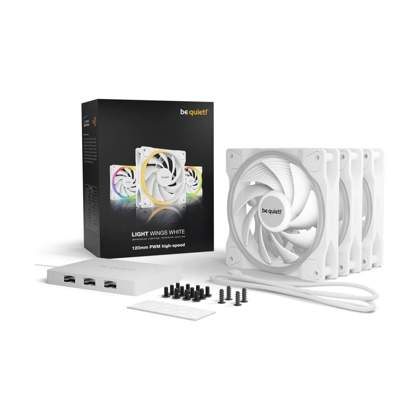 Be Quiet CASE FAN 120MM LIGHT WINGS PWM/WHITE HIGH-SP. BL101 BE QUIET