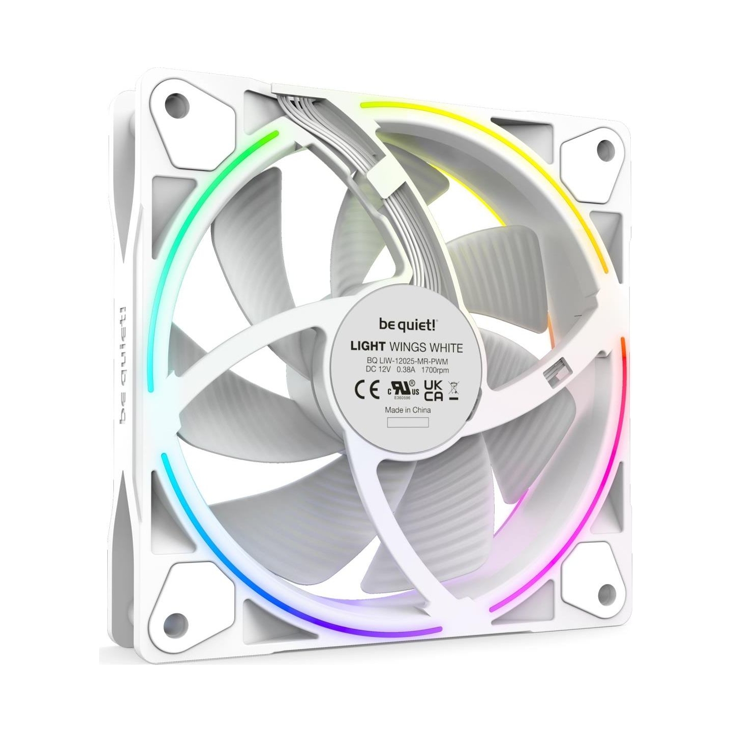 Be Quiet CASE FAN 120MM LIGHT WINGS PWM/WHITE PWMBL100 BE QUIET