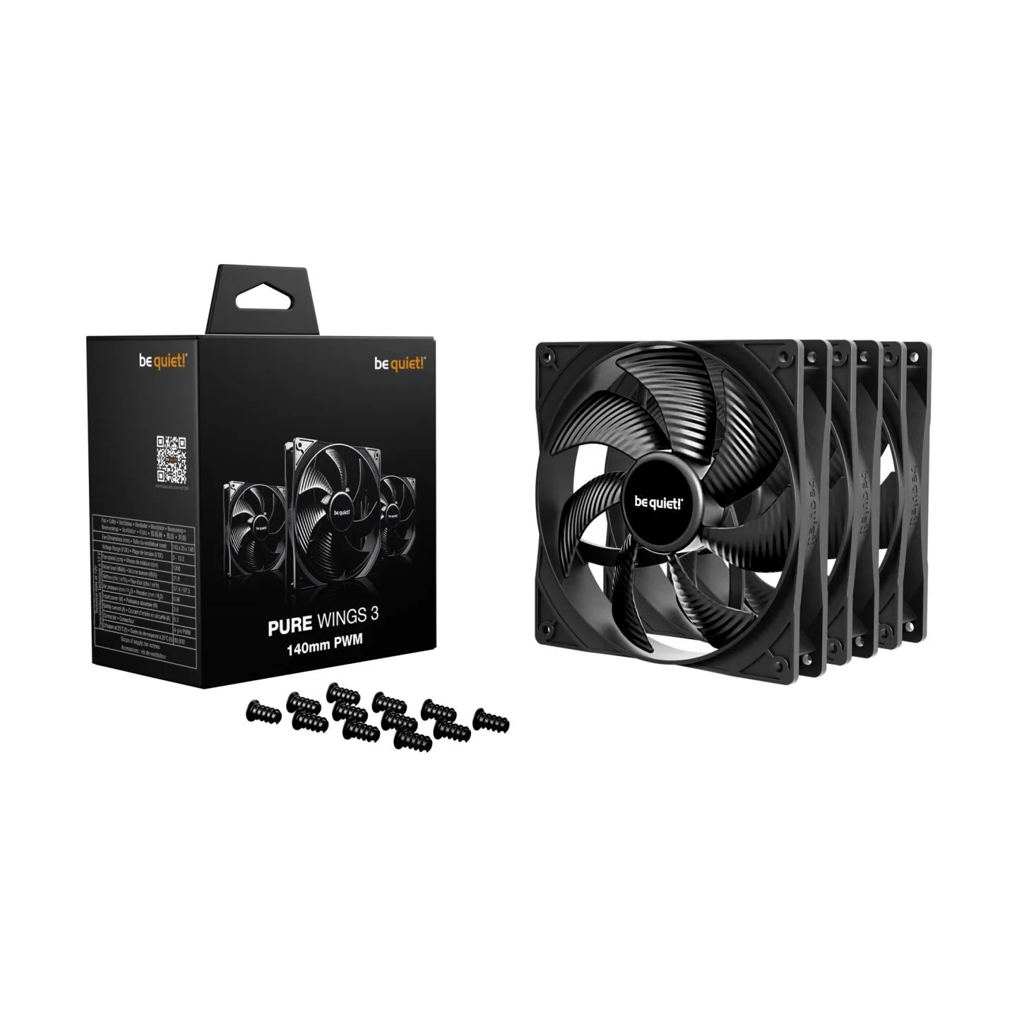 Be Quiet CASE FAN 140MM PURE WINGS 3/PWM 3PACK BL139 BE QUIET
