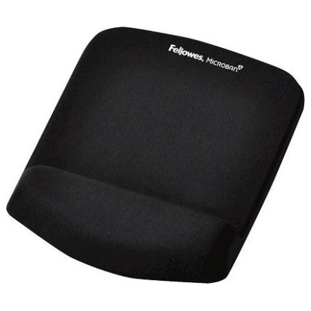 Fellowes | Mouse pad with wrist support PlushTouch | Mouse pad with wrist pillow | 238 x 184 x 25.4 mm | Black