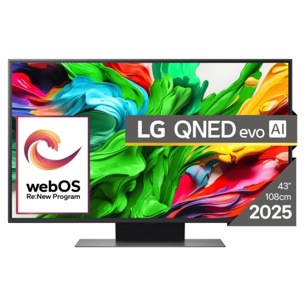 LG TV Set|LG|43"|4K/Smart|3840x2160|Wireless LAN|Bluetooth|webOS|Black|43QNED86A3C