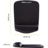 Fellowes | Mouse pad with wrist support PlushTouch | Mouse pad with wrist pillow | 238 x 184 x 25.4 mm | Black