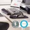 Fellowes | Mouse pad with wrist support PlushTouch | Mouse pad with wrist pillow | 238 x 184 x 25.4 mm | Black