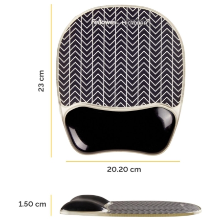 Fellowes MOUSE PAD PHOTO GEL/CHEVRON 9653401 FELLOWES