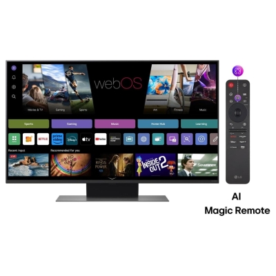 LG TV Set|LG|43"|4K/Smart|3840x2160|Wireless LAN|Bluetooth|webOS|Black|43QNED86A3C