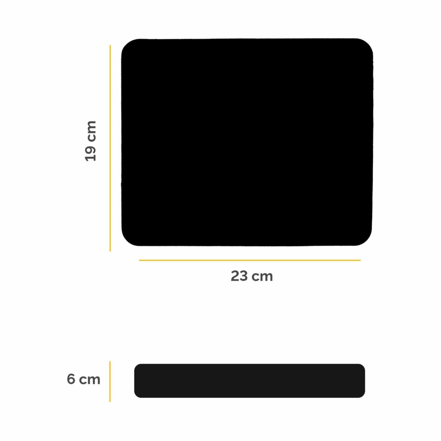 Fellowes MOUSE PAD BASIC/BLACK 29704 FELLOWES