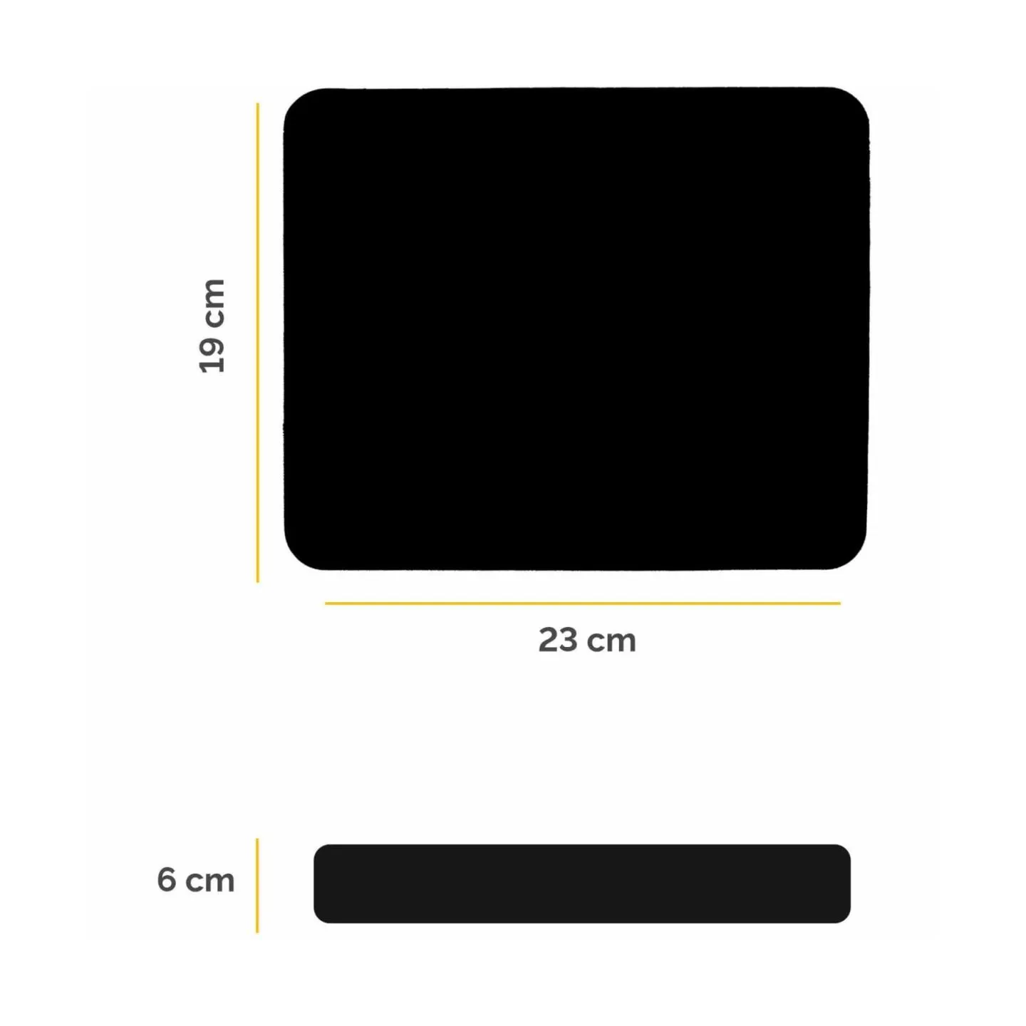 Fellowes MOUSE PAD BASIC/BLACK 29704 FELLOWES