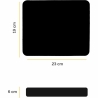 Fellowes MOUSE PAD BASIC/BLACK 29704 FELLOWES
