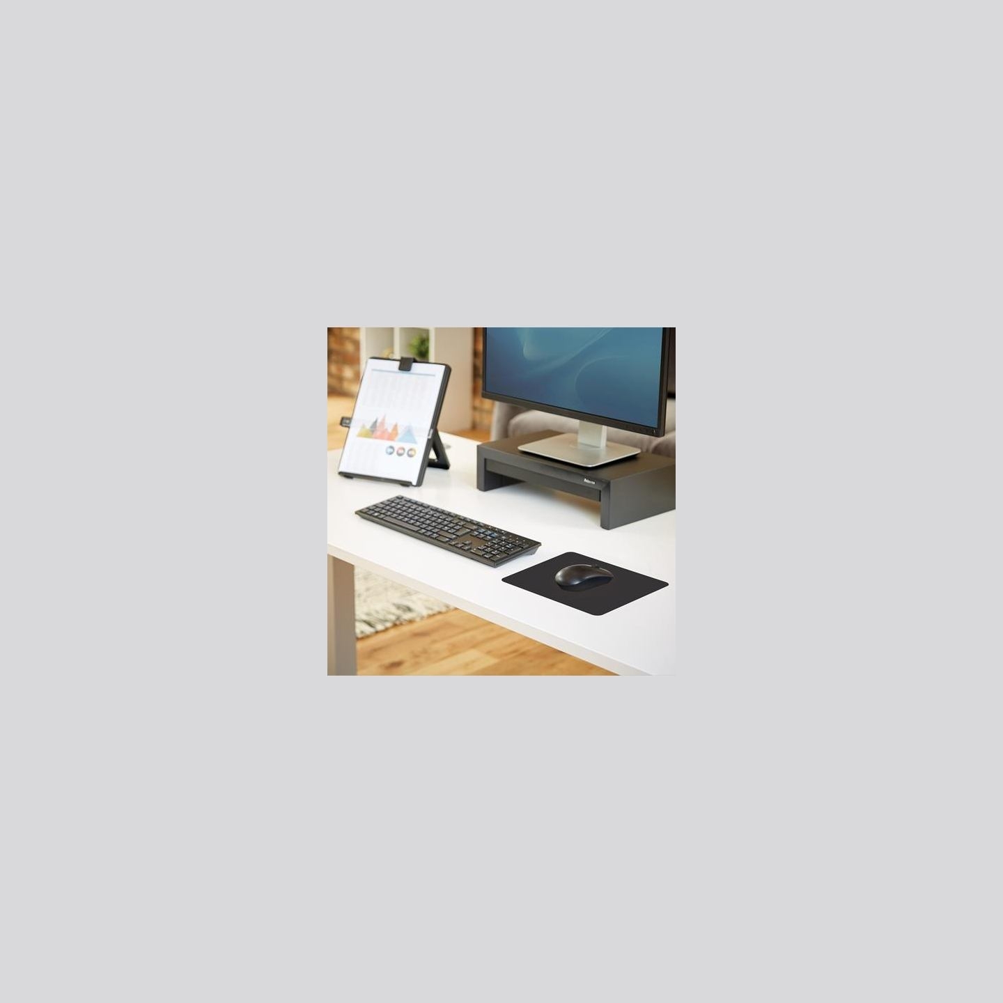 Fellowes MOUSE PAD BASIC/BLACK 29704 FELLOWES