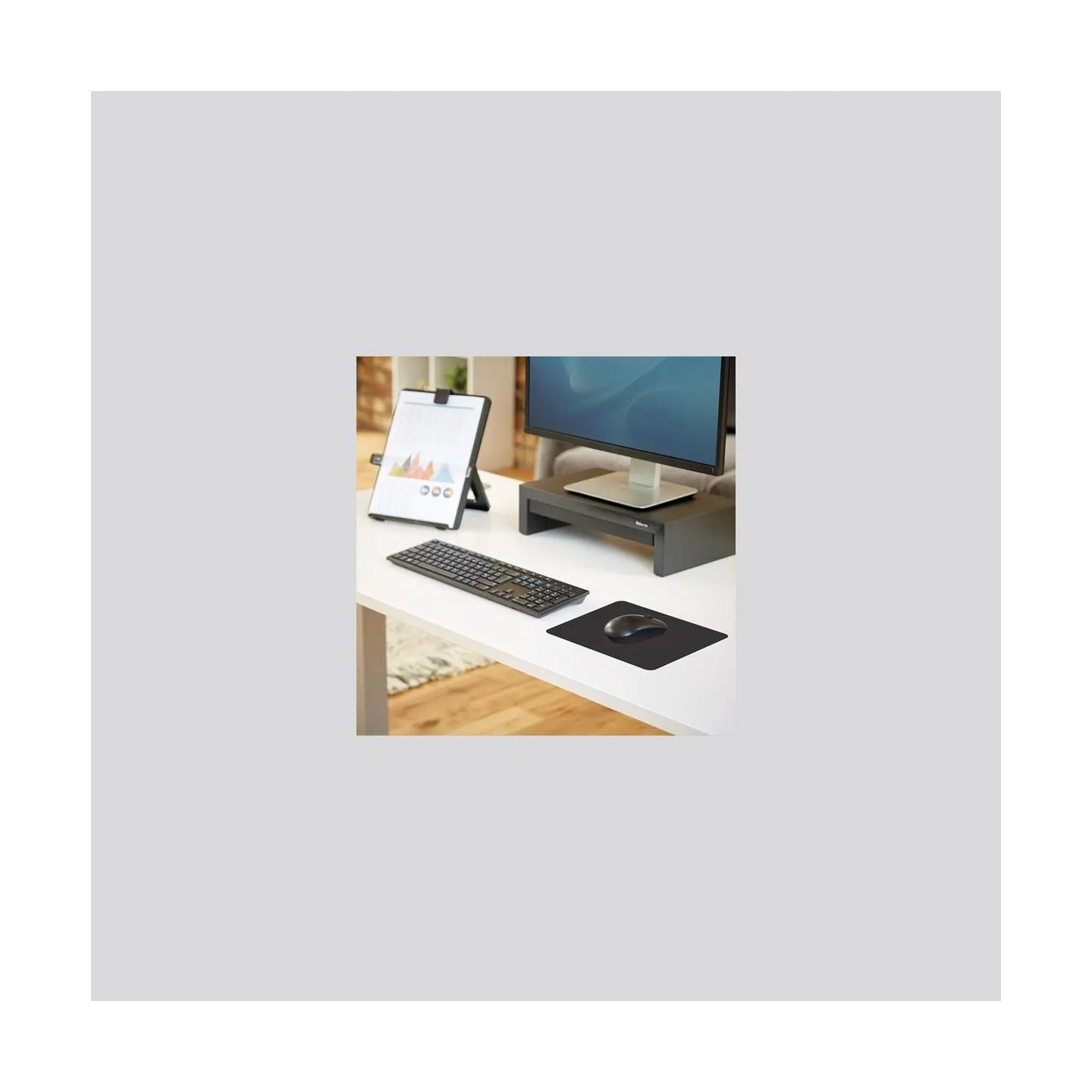 Fellowes MOUSE PAD BASIC/BLACK 29704 FELLOWES