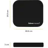 Fellowes MOUSE PAD MICROBAN/BLACK 5933907 FELLOWES