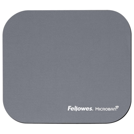 Fellowes MOUSE PAD MICROBAN/SILVER 5934005 FELLOWES