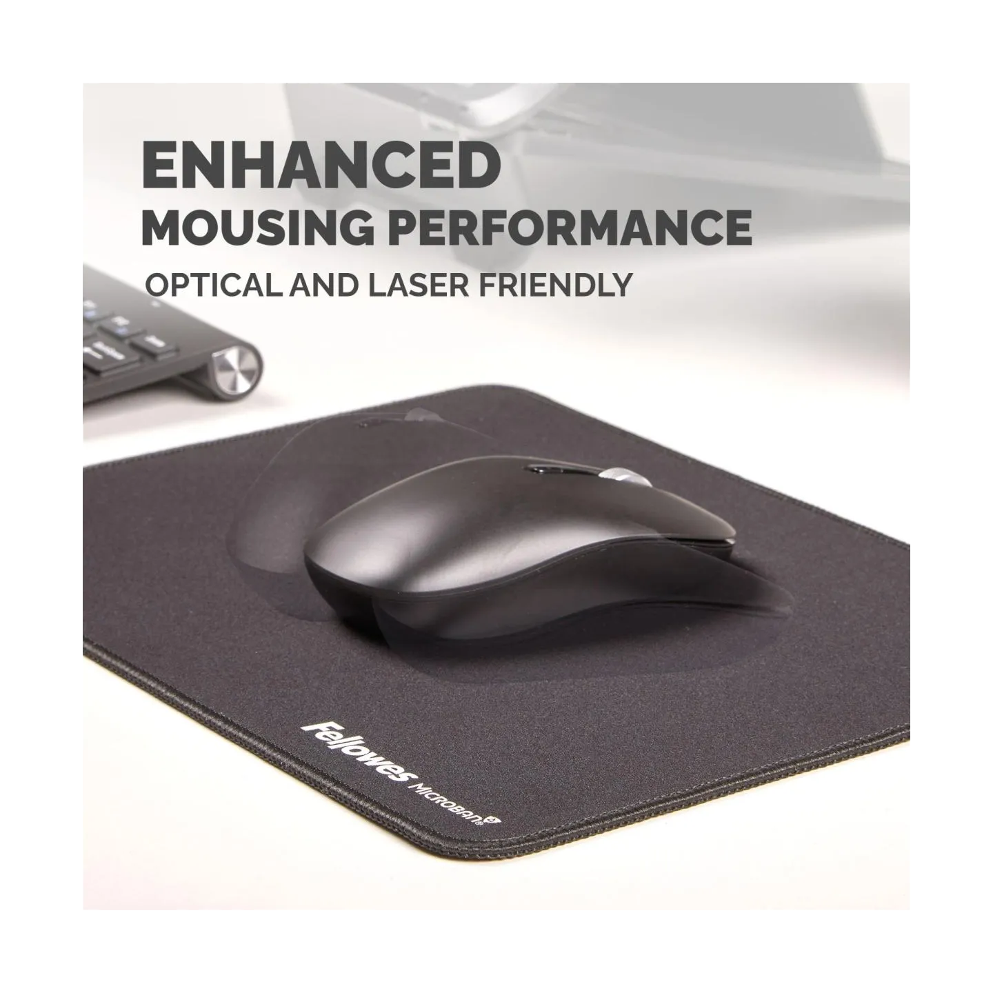 Fellowes XL Mousepad | Breyta | 280 x 210 x 2.5 mm | Black
